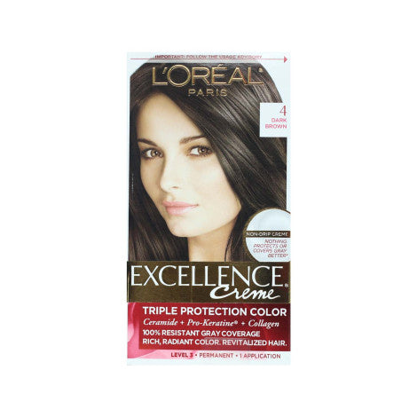 Loreal Hair Colour Excellence - 4 Dark Brown