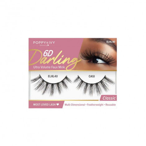 Absolute New York 6D Darling Ultra Volume Faux Mink Eye Lashes - ELHL40 Casi