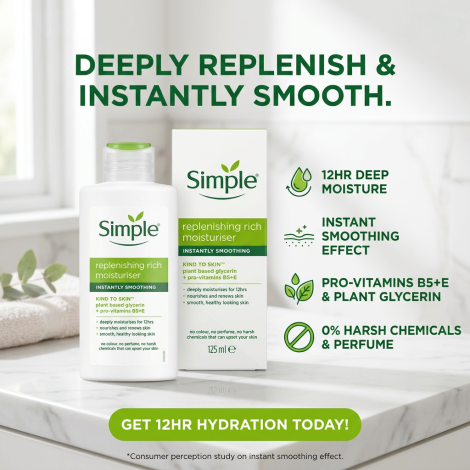 Simple Kind To Skin Replenishing Rich Moisturiser 125 ml