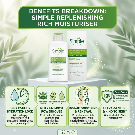 Simple Kind To Skin Replenishing Rich Moisturiser 125 ml