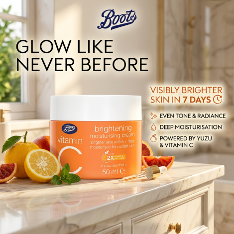 Boots Vitamin C Brightening Moisturising Cream 50 ml