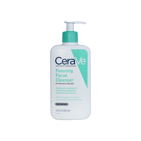 Cerave Foaming Facial Cleanser For Normal to Oily Skin 355ml