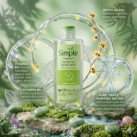 Simple Kind to Skin Soothing Facial Toner 200ml