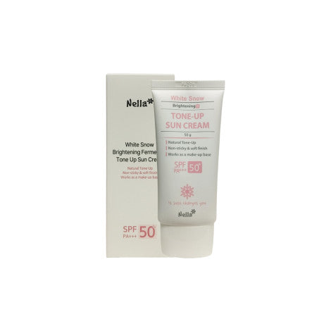 Nella White Snow Brightening Fermented Tone UP Sun Cream SPF50+ PA+++ 50g
