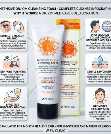 3W Clinic Intensive Dr.Kim Cleansing Foam 120ml
