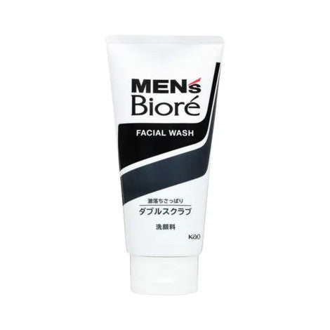 Biore Men's Double Scrub Facial Wash 130g