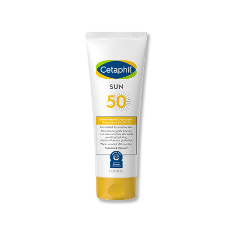 Cetaphil Sheer Mineral Sunscreen Broad Spectrum SPF50 89ml