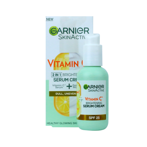 Garnier Skin Active Vitamin C 2in1 Brightening Serum Cream SPF25 50ml