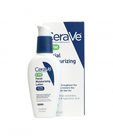 CeraVe PM Ultra Lightweight Facial Moisturizing Lotion 60ml