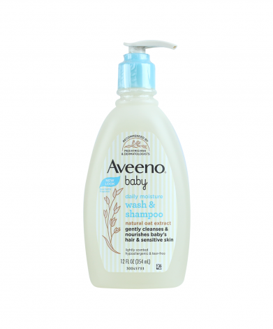 Aveeno Baby Daily Moisture Wash & Shampoo 354ml