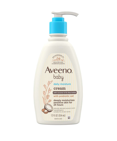 Aveeno Baby Daily Moisture Cream  With Coconut Oil & Shea Butter 354ml