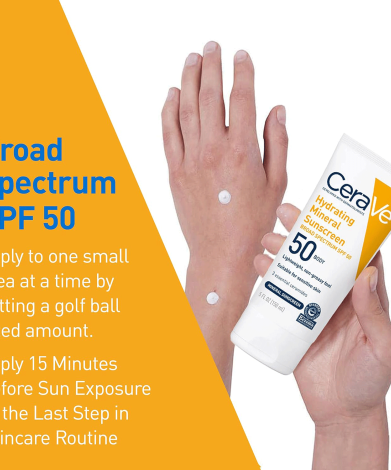 Cerave Hydrating Sunscreen Broad Spectrum SPF50 75ml