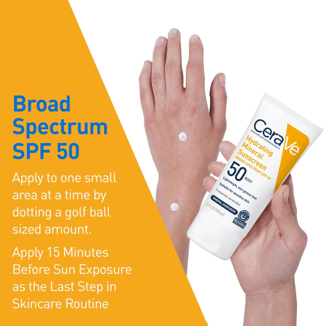 Cerave Hydrating Sunscreen Broad Spectrum SPF50 75ml