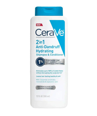 CeraVe 2in1 Anti-Dandruff Hydrating Shampoo and Conditioner 355ml