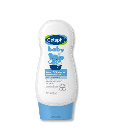Cetaphil Baby Wash & Shampoo With Natural Calendula 230ml