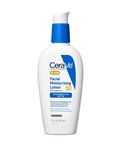 CeraVe AM Facial Moisturizing Lotion with Sunscreen SPF 50 89ml