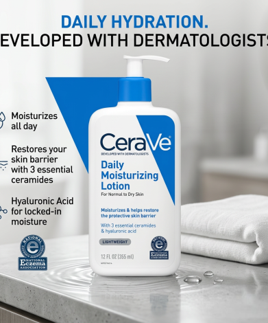 Cerave Daily Moisturizing Lotion For Normal To Dry Skin 355ml
