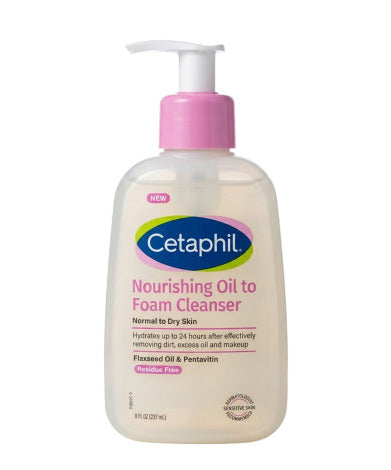 Cetaphil Nourishing Oil to Foam Cleanser for Normal to Dry Skin 237ml