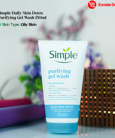 Simple Daily Skin Detox Purifying Gel Wash 150ml