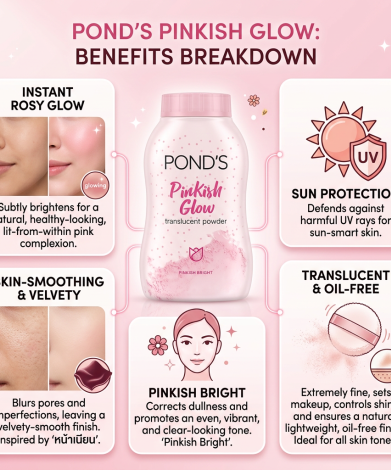 Pond's Pinkish Glow Translucent Powder 45ml