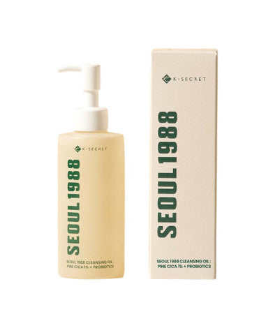 K-Secret  Pine Cica 1% + Probiotics  Seoul 1988 Cleansing Oil 200ml