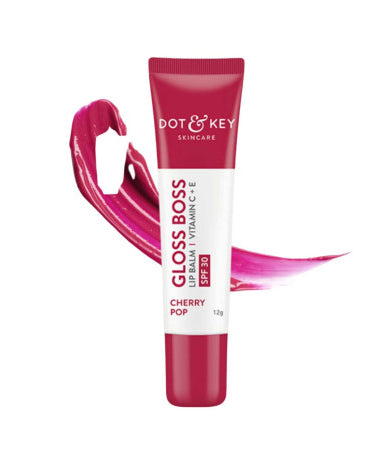 Dot & Key Gloss Boss Lip Balm Vitamin C + E SPF 30 Cherry Pop 12g
