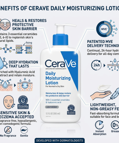Cerave Daily Moisturizing Lotion For Normal To Dry Skin 355ml
