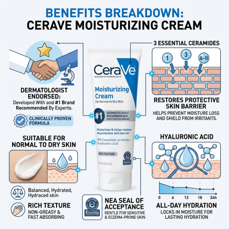 Cerave Moisturizing Cream For Normal To Dry Skin 236ml