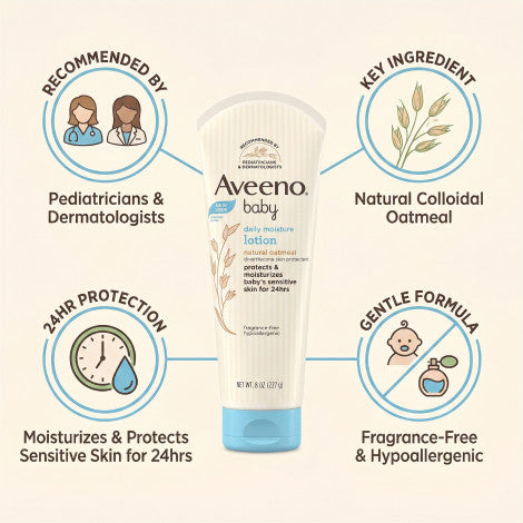 Aveeno Baby Daily Moisture Lotion 227g