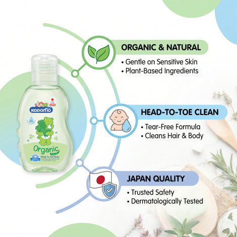 Kodomo Baby Organic Head To Toe 100ml