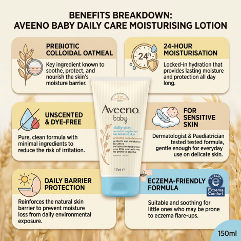 Aveeno Baby Soothing Relief Emollient Cream 150ml
