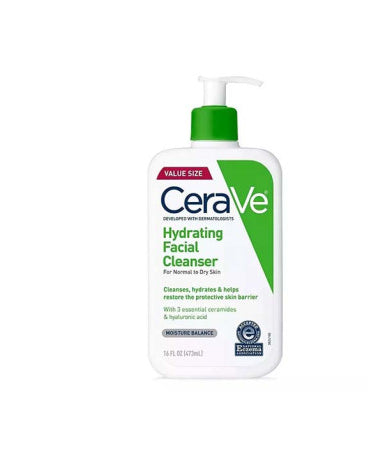 Cerave Hydrating Facial Cleanser for Normal to Dry Skin 473ml