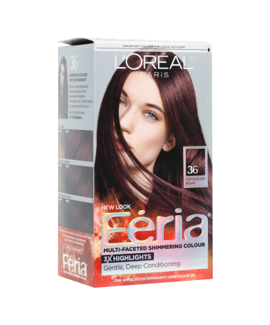L'Oreal Feria Multi Faceted Shimmering Colour - 36 Chocolate Cherry