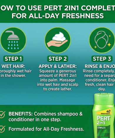 Pert Complete 2in1 Shampoo + Conditioner 400ml