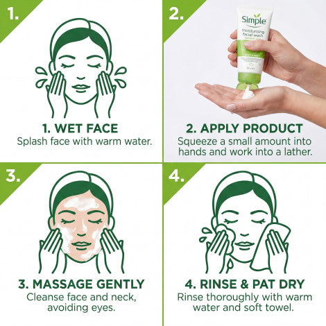 Simple Kind to Skin Moisturising Face Wash   150ml