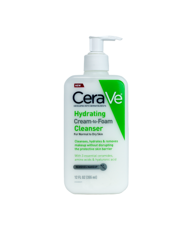 Cerave Hydrating Cream To Foam Cleanser 355ml
