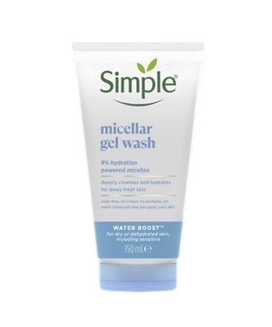 Simple Water Boost 9% Hydration Powered Micellar Gel Wash 150ml