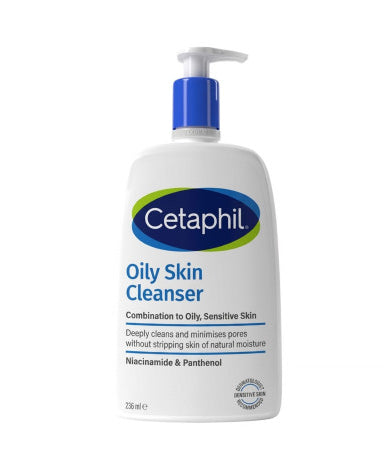 Cetaphil Oily Skin Cleanser Combination to Oily, Sensitive Skin 236ml