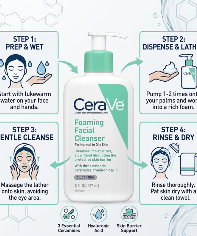 CeraVe Foaming Cleanser For Normal To Oily Skin 237ml