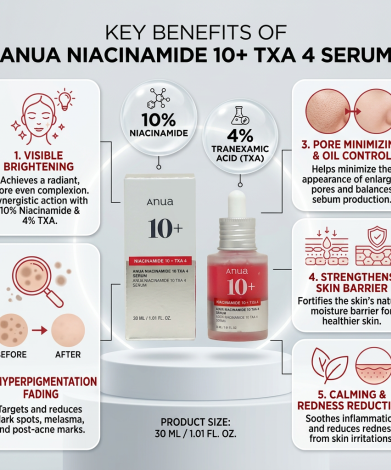 Anua Niacinamide 10% + TXA 4 Serum 30ml