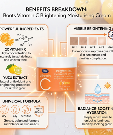 Boots Vitamin C Brightening Moisturising Cream 50 ml