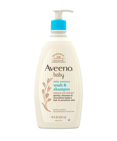 Aveeno Baby Daily Moisture Wash & Shampoo 532ml