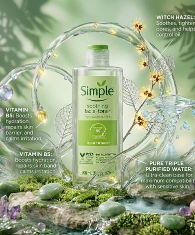 Simple Kind to Skin Soothing Facial Toner 200ml