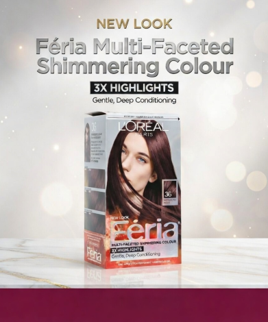 L'Oreal Feria Multi Faceted Shimmering Colour - 36 Chocolate Cherry