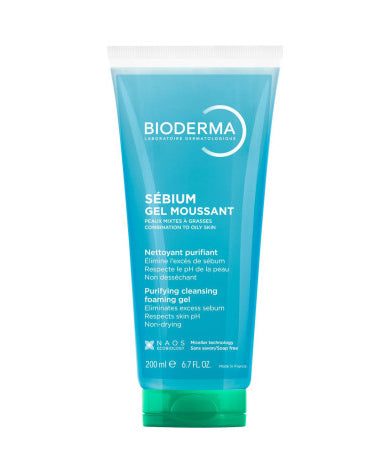 Bioderma Sebium Gel Moussant Purifying Cleansing Foaming Gel 200ml