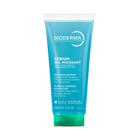 Bioderma Sebium Gel Moussant Purifying Cleansing Foaming Gel 200ml