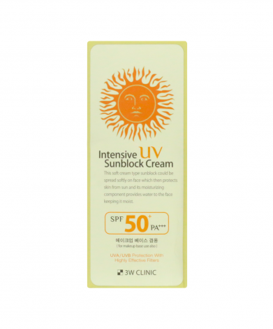 3W Clinic Intensive UV Sunblock Cream SPF50+ Pa+++ 70ml