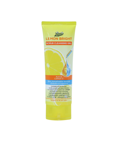Boots Lemon Bright Scrub Cleansing Gel 100ml