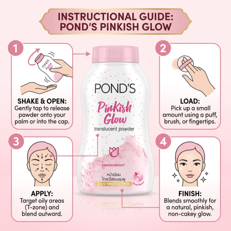 Pond's Pinkish Glow Translucent Powder 45ml