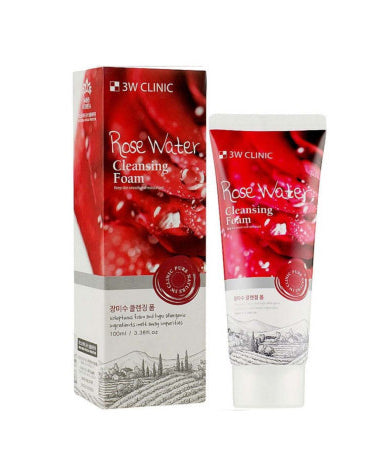 3W Clinic Rose Water Cleansing Foam 100ml